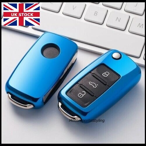Blue key cover - cover, skoda